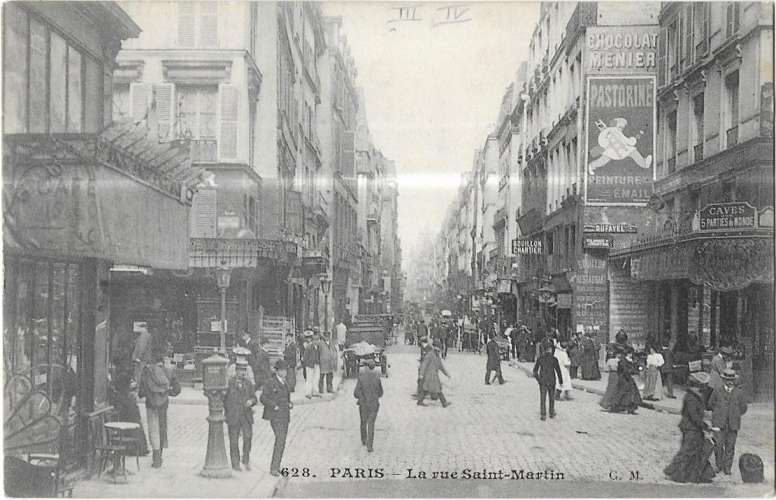 PARIS: rue Saint Martin - 628 GM (pub chocolat Menier)