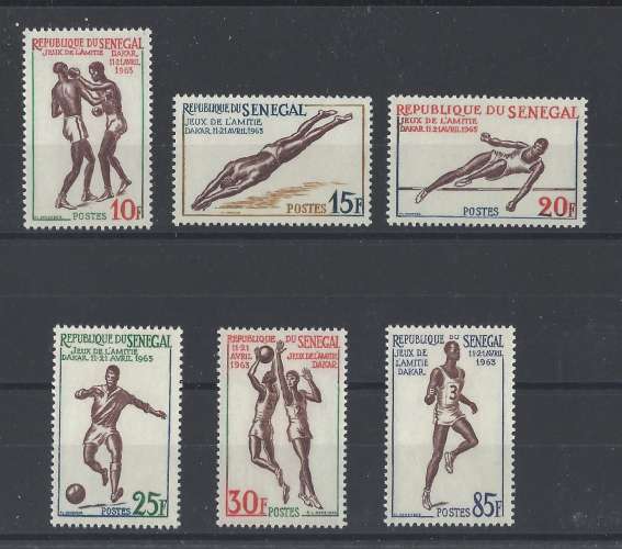 SENEGAL  Y/T   n° 217/222    neuf **   1963