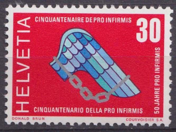 Suisse 1970 Y&T 851 neuf ** - Timbres de propagande 