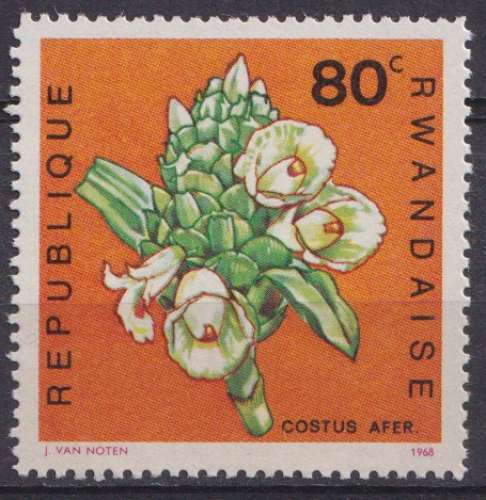 Rwanda 1968 Y&T 256 neuf * sans gomme - Fleurs 