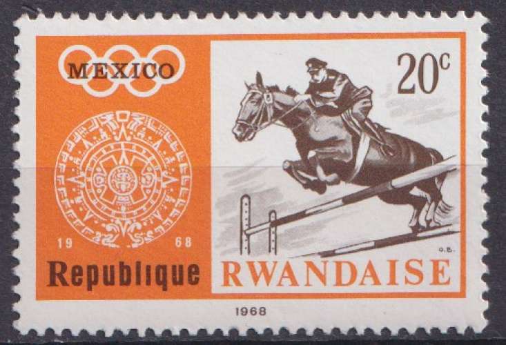 Rwanda 1968 Y&T 263 neuf ** - Jeux olympiques 