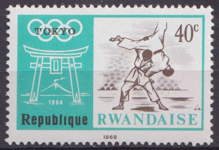 Rwanda 1968 Y&T 264 neuf ** - Jeux olympiques 