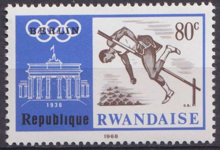 Rwanda 1968 Y&T 266 neuf ** - Jeux olympiques 