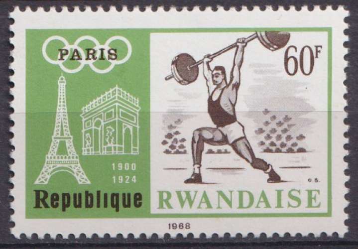 Rwanda 1968 Y&T 268 neuf ** - Jeux olympiques 