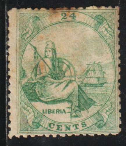 LIBERIA 1860 -  Y&T N° 8