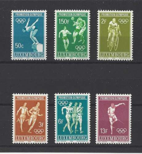 LUXEMBOURG  Y/T   n° 716/721    neuf **   1968