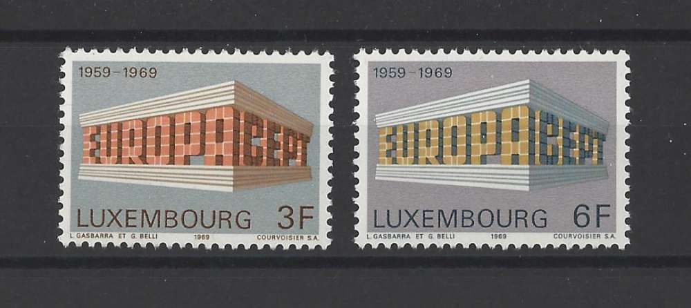 LUXEMBOURG  Y/T   n° 738/739    neuf **   1969