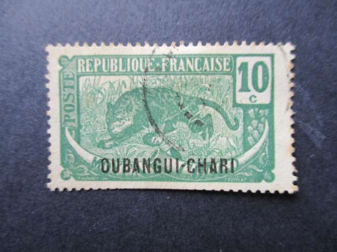 Oubangui Chari  y & t 29 obl 1922