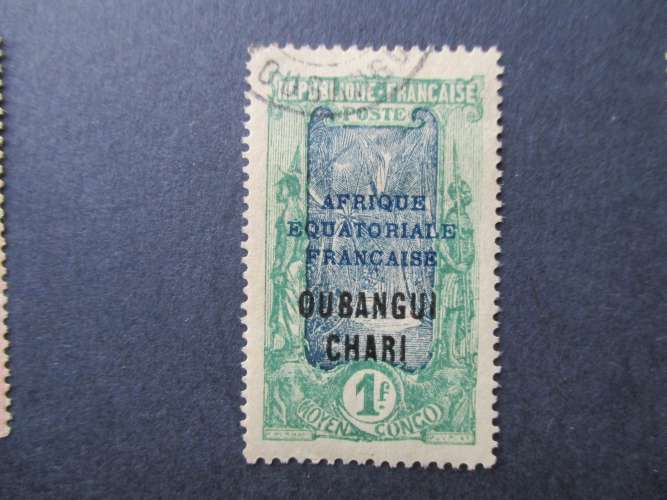 Oubangui Chari  y & t 59 obl 1924