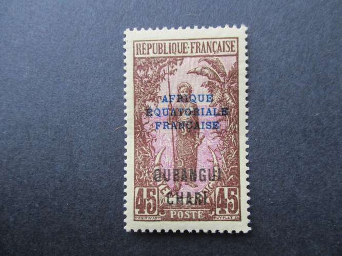 Oubangui Chari  y & t 55 *1924