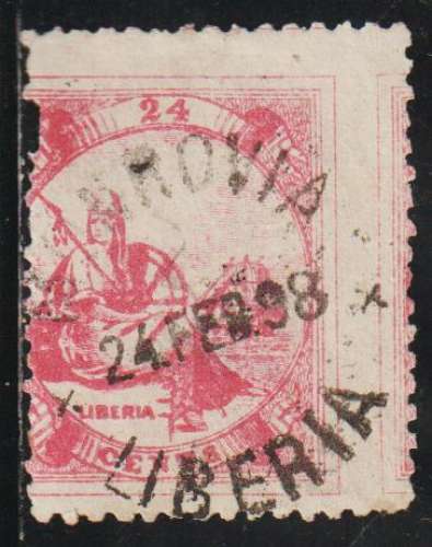 LIBERIA 1880 -  Y&T N° 14