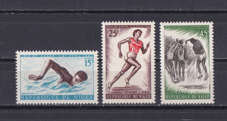 NIGER  Y/T  n° 120/122   neuf **   1963