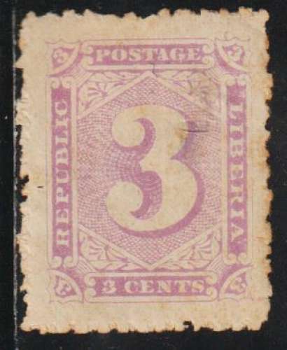 LIBERIA 1886 -  Y&T N° 20