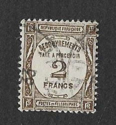 France Taxe n°62 oblitéré  - cote 30€ - 