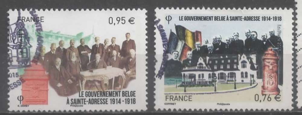 FRANCE 2015  N°  4933/34 OBL VOIR SCAN