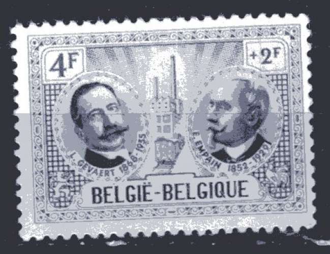 BELGIQUE 1957 CELEBRITES GEVAERT ET EMPAIN NEUF**