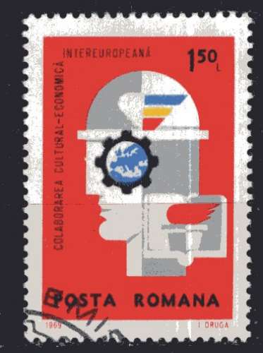 ROUMANIE 1969 COLLABORATION INTEREUROPEENNE OBLITERE