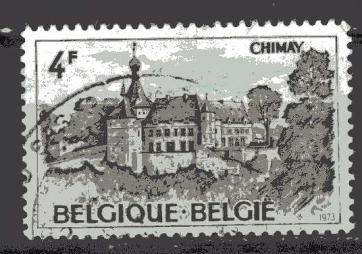 BELGIQUE 1973 LE CHATEAU DE  CHIMAY OBLITERE