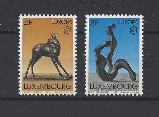 LUXEMBOURG  Y/T   n° 832/833    neuf **   1974