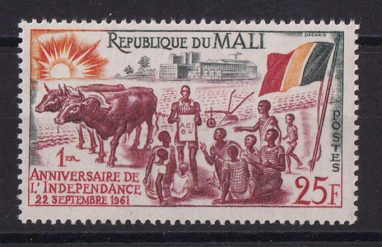 MALI  Y/T   n° 15   neuf **   1961