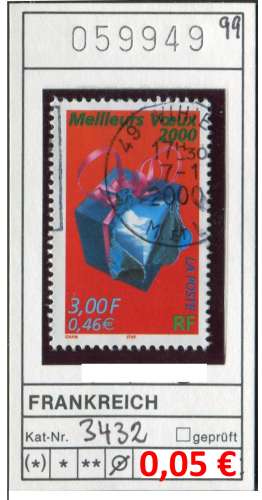 France 1999 - Michel 3432  - Yvert 3290   - oo oblit. - 