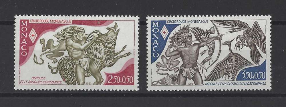 MONACO  Y/T   n° 1342/1343   neuf **   1982