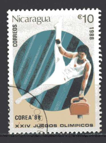 NICARAGUA 1988 JEUX OLYMPIQUES  A SEOUL  OBLITERE