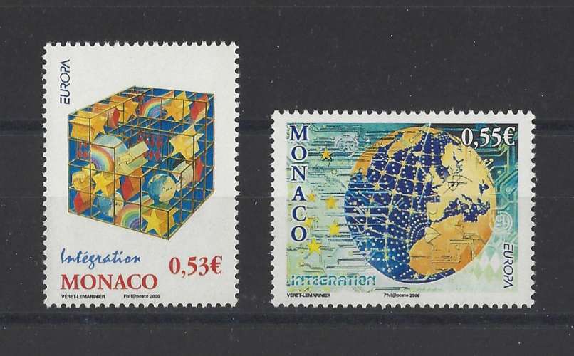 MONACO  Y/T   n° 2542/2543    neuf **   2006 