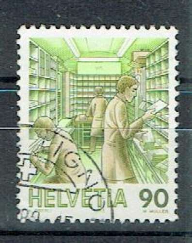 SUISSE 1986 - YT 1255a OBLITÉRÉ.