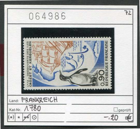 France 1972 - Michel 1780  - Yvert 1704 - ** mnh neuf -