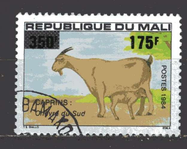 MALI 1984 ANIMAUX LES CHEVRES  OBLITERE 