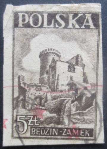 POLOGNE N°477 Chateau de Bedzin oblitéré