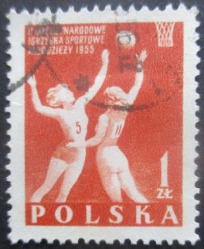 POLOGNE N°830 Basket-ball oblitéré