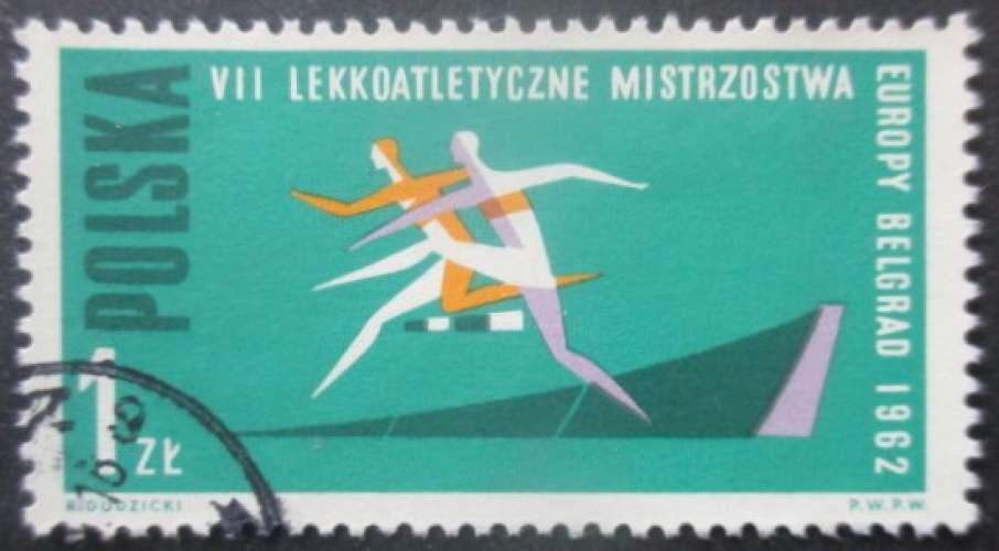 POLOGNE N°1201 Athlétisme oblitéré