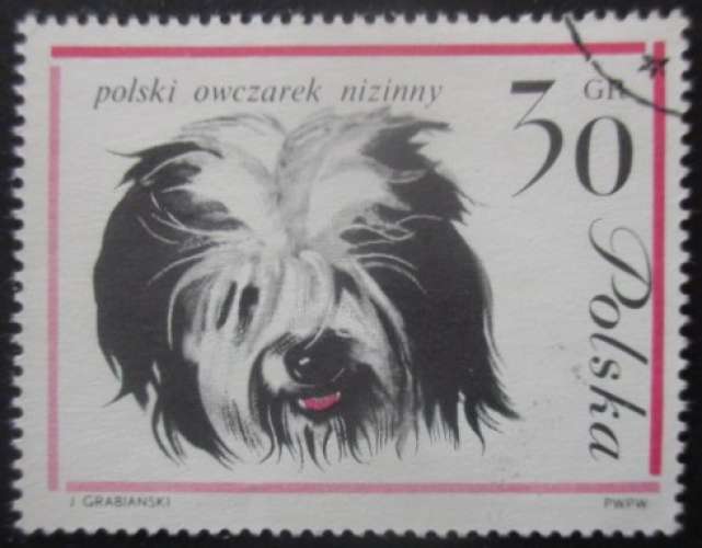 POLOGNE N°1233 Chien oblitéré 