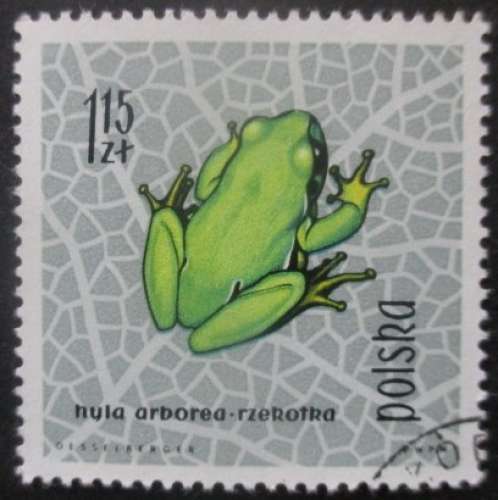 POLOGNE N°1264 Grenouille oblitéré