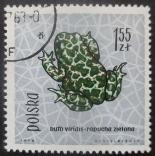 POLOGNE N°1267 Crapaud oblitéré