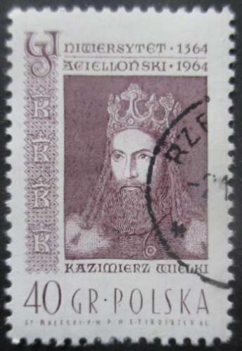 POLOGNE N°1342 Kasimierz Welki oblitéré