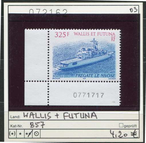 Wallis et Futuna 2003 - Michel 857 - Yvert 609 - ** neuf mnh