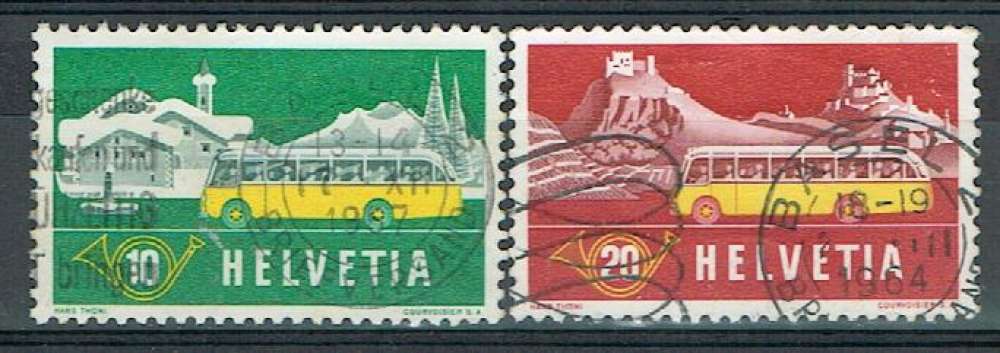 SUISSE 1953 - YT 537 538 OBLITÉRÉS.