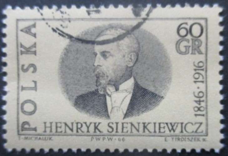 POLOGNE N°1515 Romancier Henryk Sienkiewicz oblitéré