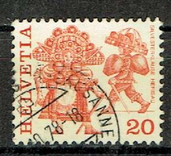 SUISSE 1977 - YT 1035 OBLITÉRÉ.