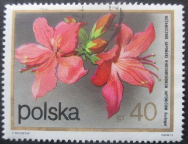 POLOGNE N°2058 Fleurs oblitéré