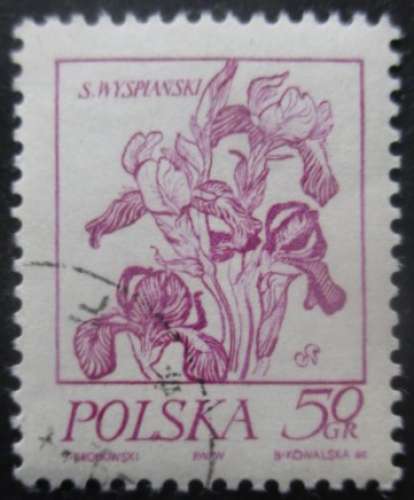 POLOGNE N°2136 Iris oblitéré