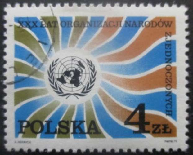 POLOGNE N°2228 Nations unies oblitéré