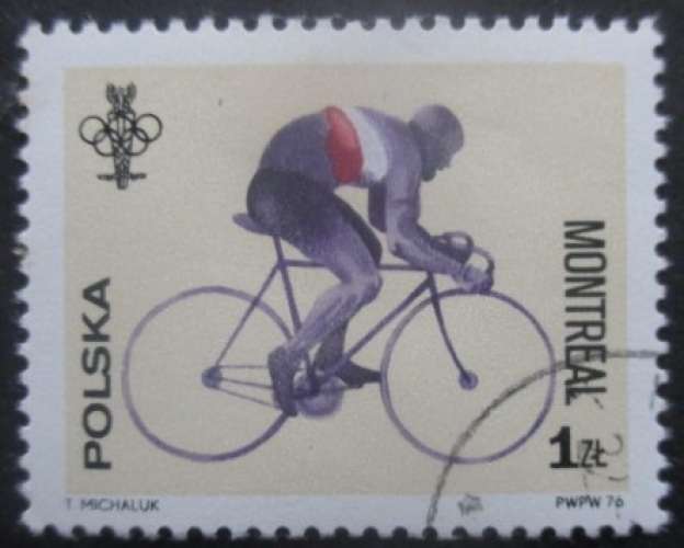 POLOGNE N°2286 Jeux olympiques de Montréal 1976 oblitéré