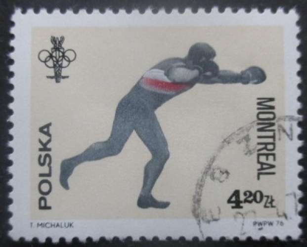 POLOGNE N°2288 Jeux olympiques de Montréal 1976 oblitéré