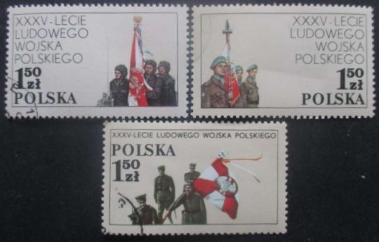 POLOGNE série N°2402 au 2404 oblitérés