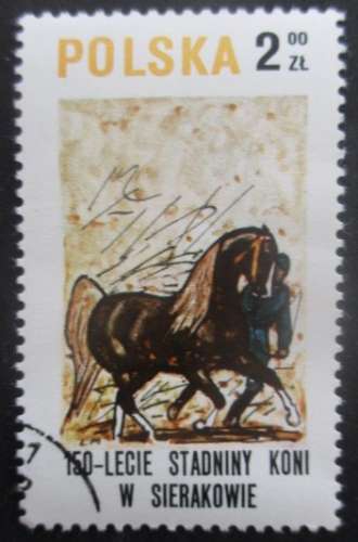 POLOGNE N°2484 Chevaux oblitéré