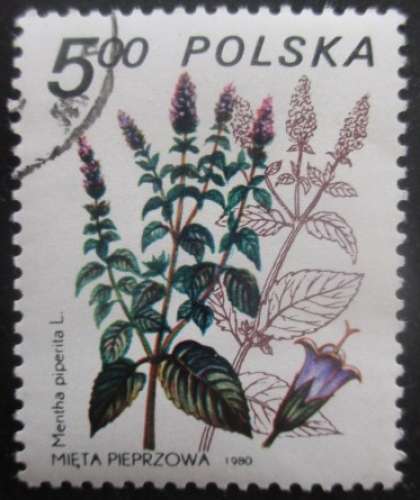 POLOGNE N°2526 Plante médicinale oblitéré